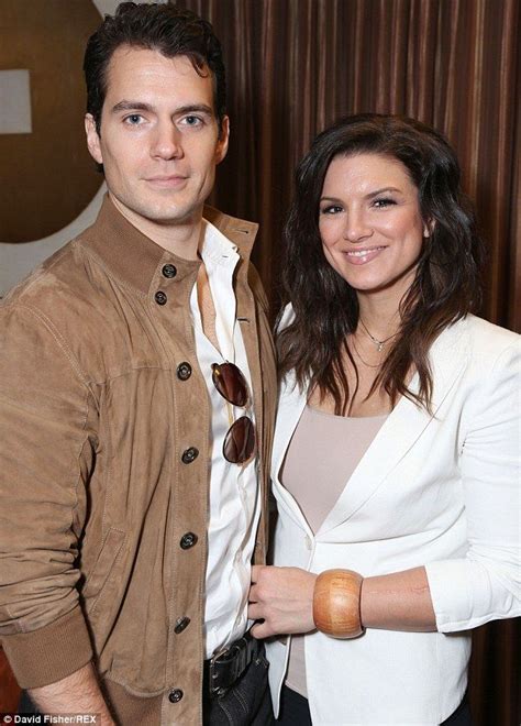 gina actress|henry cavill and gina carano.